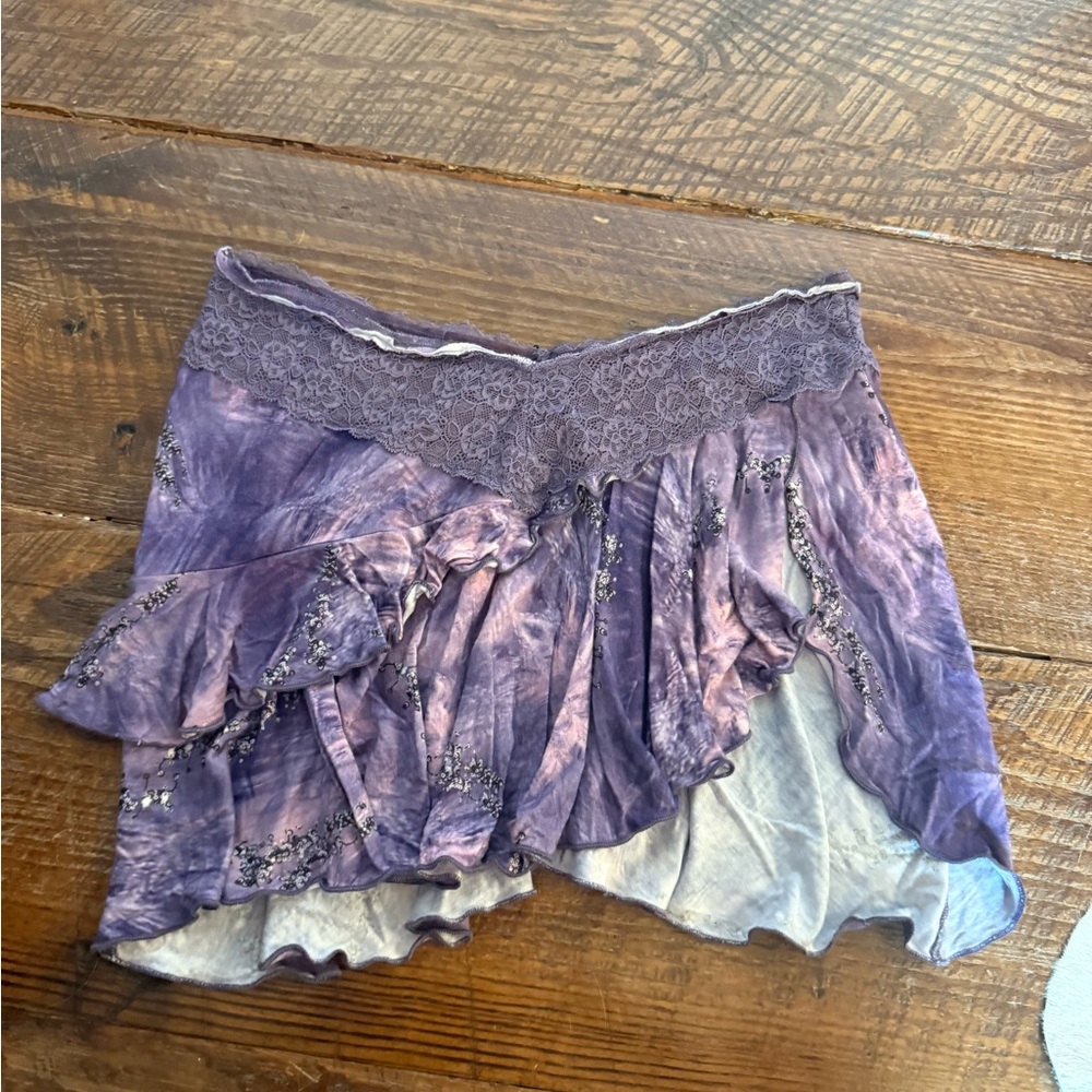 I.AM.GIA Lavender Lace Trim skirt